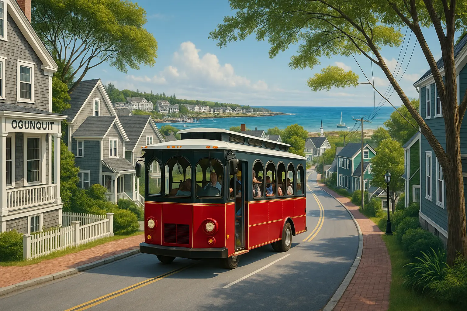 Ogunquit Trolley in Ogunquit Maine